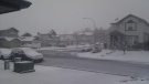 This is the snow scene from Evergreen in southwest Calgary
