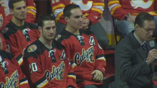 Calgary Flames show off new jersey