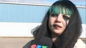Grade 11 student Jessica Galbiati alleges staff at a Lumsden high school insulted her for wearing gothic makeup.
