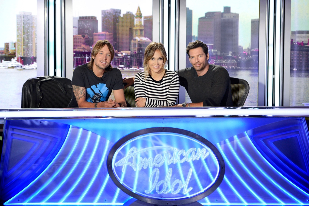 American Idol judges Keith Urban, Jennifer Lopez
