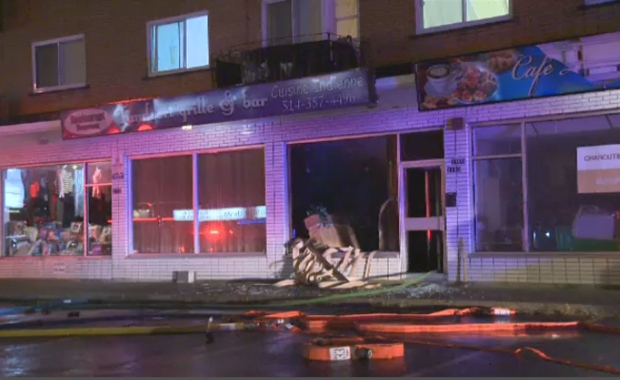 Early morning blaze damages Indian restaurant in Lasalle | CTV News