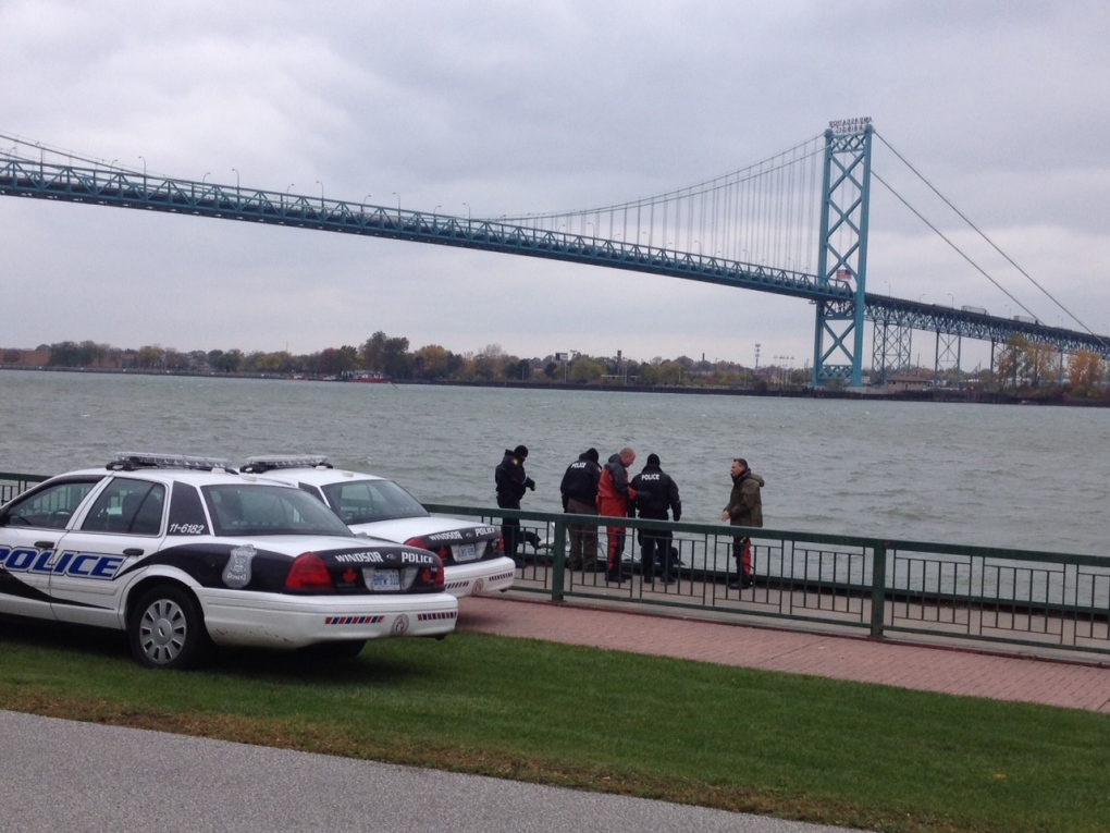 Body in Detroit River at Mill Street
