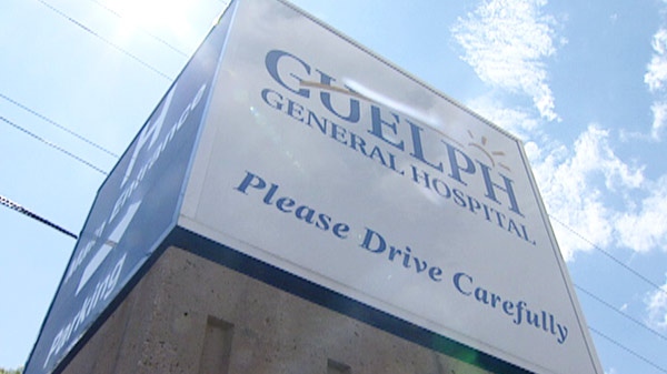 A sign outside Guelph General Hospital is seen on Wednesday, July 6, 2011.