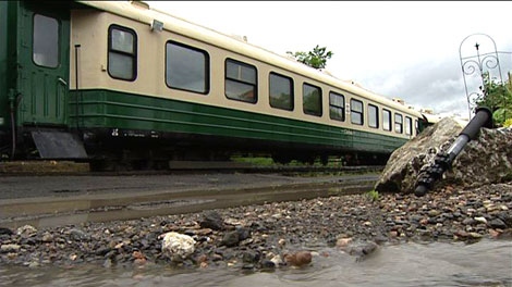 It's unclear when the Wakefield Steam Train will be able to resume operations after a pair of severe storms damaged the tracks.
