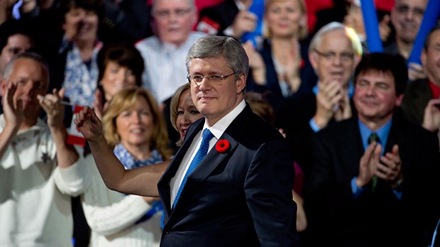 Harper at the Conservative Convention in Calgary