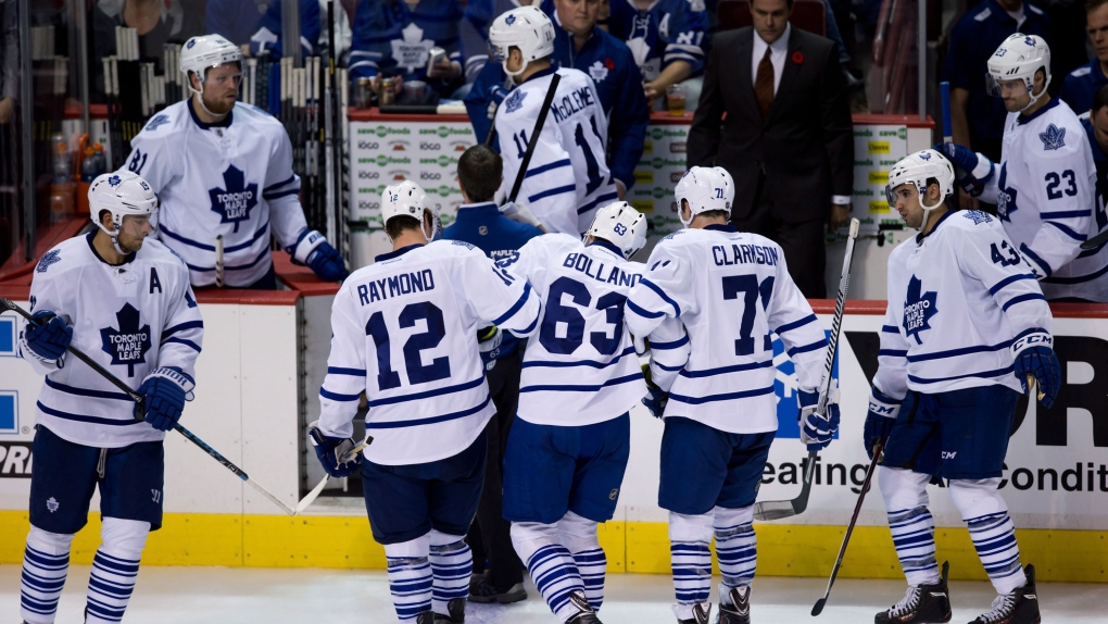 Toronto Maple Leafs' Dave Bolland injured