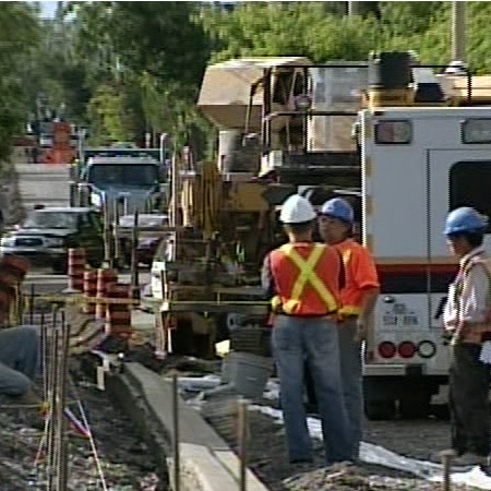 A 30-year-old man is dead after he was crushed by a machine at a construction site in Ottawa's west end, Tuesday, June 17, 2008.