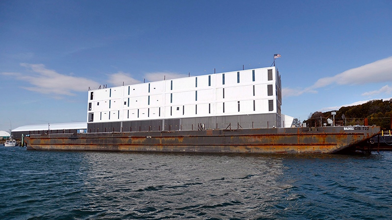 Google barge in Portland, Maine