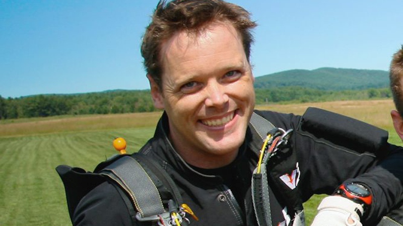 Skydiver Dave Brown is shown in this undated photo, location unknown. 