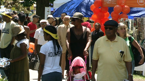 Toronto residents celebrate Afrofest on Saturday, July 9, 2011. 