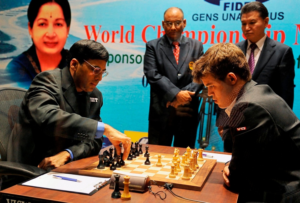 Chess world championship match begins with quick draw CTV News