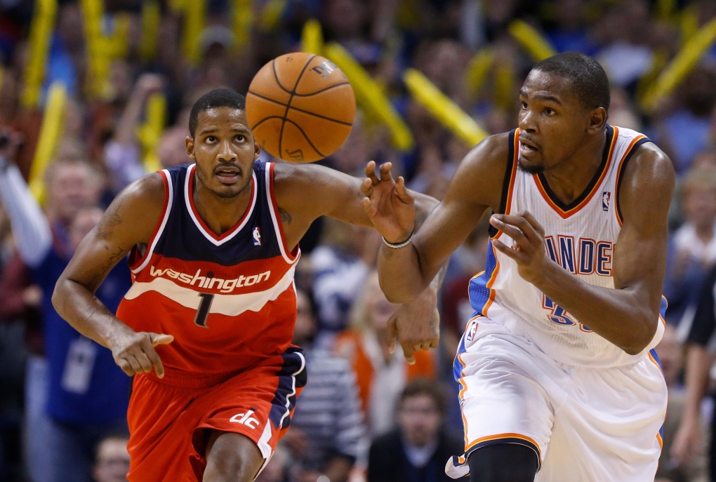 NBA basketball scores: Durant lifts Oklahoma City past Wizards ...