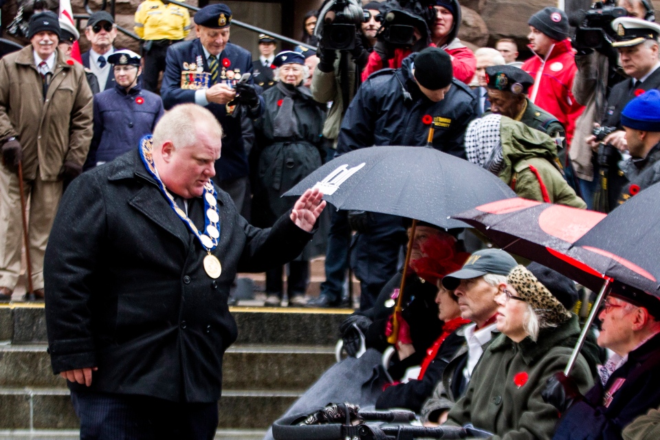 Remembrance Day Rob Ford Toronto