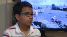 Andrew Ilyas, 14, speaks with CTV News on Monday, Nov. 11, 2013.