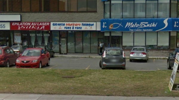 the front of the daycare, as seen in Google