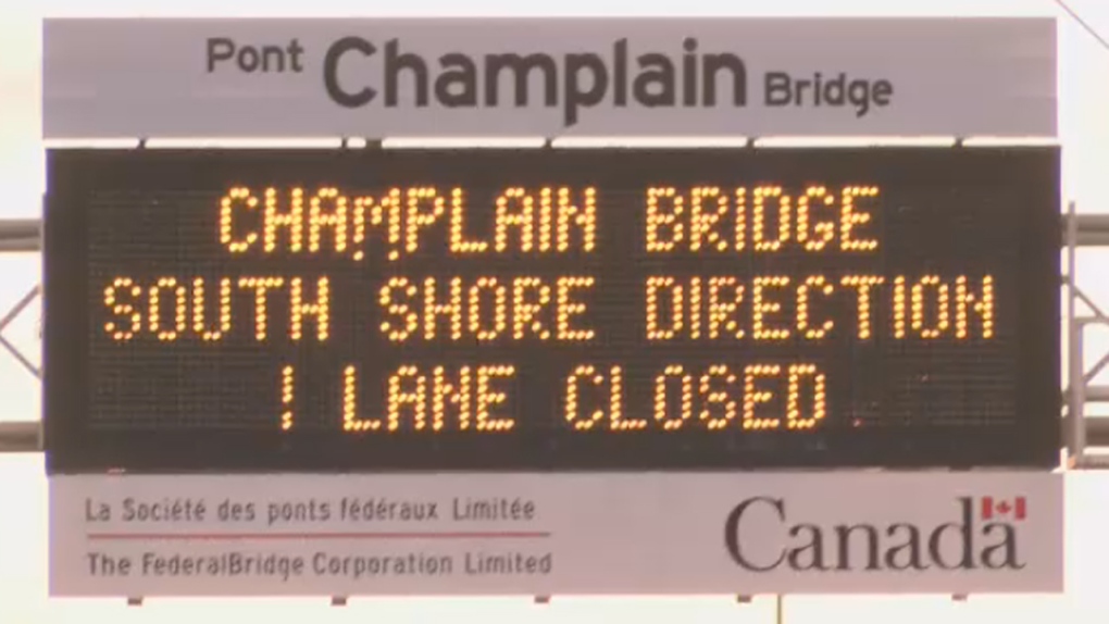 Champlain Bridge closed