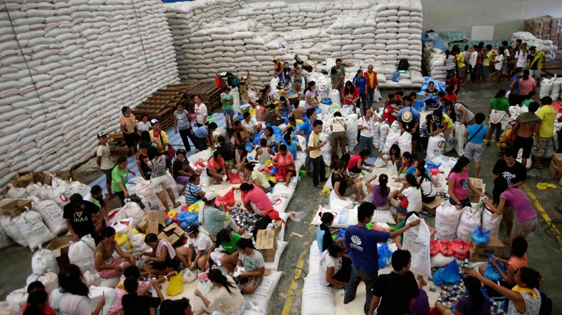 Typhoon aid should be money: charities
