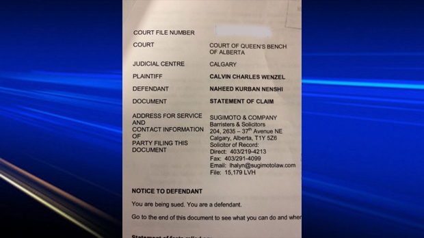 Court documents from Wenzel - Nenshi lawsuit