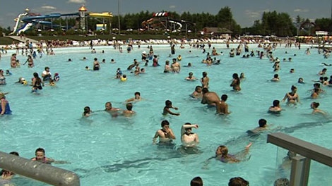 An investigation is underway after a woman says she was groped in the water. 
