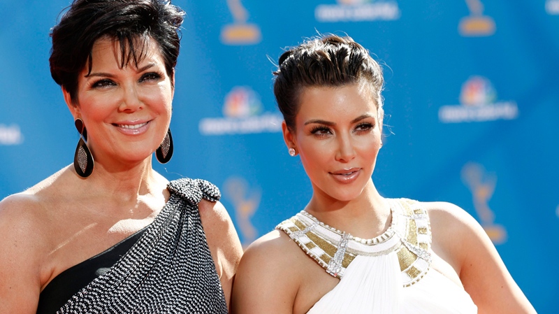 Kris Jenner and her daughter Kim Kardashian arrive at the 62nd Primetime Emmy Awards, in Los Angeles, Aug. 29, 2010. (AP / Matt Sayles)
