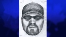Essex County OPP have released a sketch of the suspect sought in the break and enter on South Malden Road in late October.