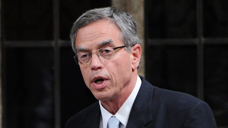 Minister of Natural Resources Joe Oliver responds to a question during question period in the House of Commons on Parliament Hill in Ottawa on Tuesday, June 21, 2011.