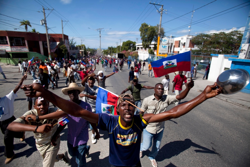 Haiti protestor