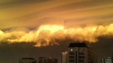 CTV MyNews contributor Brooke shared this photo of stormy skies over Edmonton on Monday, July 18, 2011. 