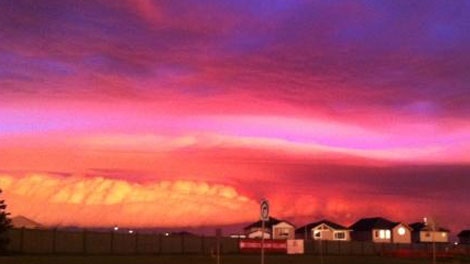 MyNews contributor Jay took this image of a colourful sky over Edmonton on Monday, July 18, 2011.