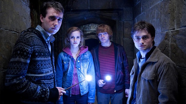 Matthew Lewis, Emma Watson, Rupert Grint and Daniel Radcliffe in Warner Bros. Pictures' 'Harry Potter and the Deathly Hallows - Part 2'