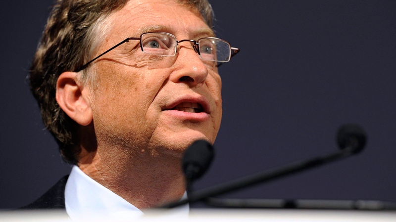 Microsoft founder and philanthropist Bill Gates speaks at the Global Alliance for Vaccines and Immunisation, GAVI, conference in London, June 13, 2011. (AP / Paul Hackett)
