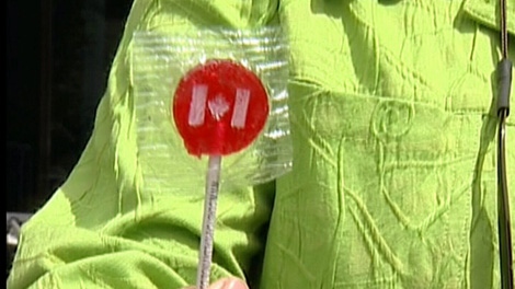 Victoria City Councillor Charlayne Thornton-Joe wants to hand out cherry candy suckers to intoxicated people leaving bars late at night, after a successful trial run on Canada Day. July 20, 2011. (CTV)