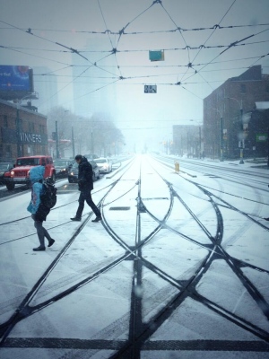 Toronto snowfall 