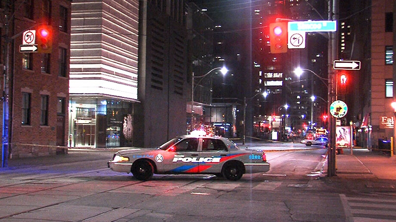 Glass falls from Toronto hotel
