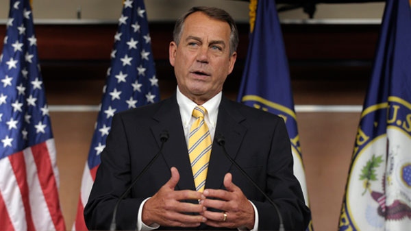 House Speaker John Boehner of Ohio speaks at a news conference on Capitol Hill in Washington, Thursday, July 21, 2011. (AP / Susan Walsh)