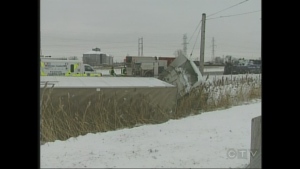 Rollover on Highway 401