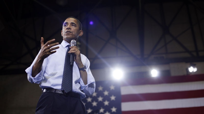 U.S. President Barack Obama answers a question during his Town Hall at the Ritchie Coliseum on the campus of University of Maryland, Friday, July 22, 2011 in College Park, Md. (AP Photo/Pablo Martinez Monsivais)