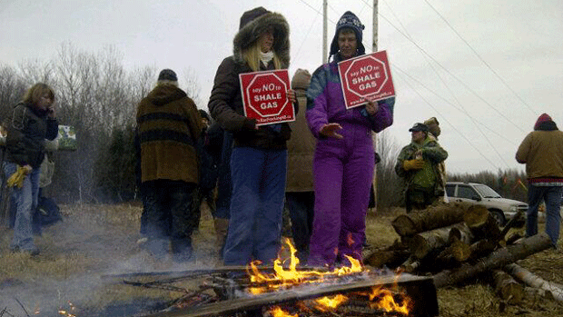 shale gas protest