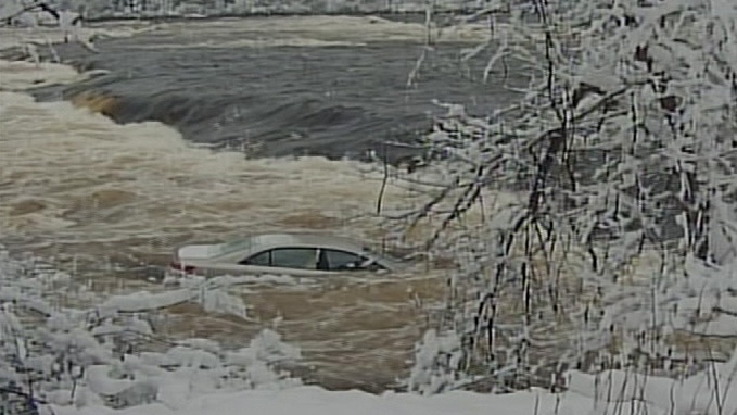 A 52-year-old woman is recovering after what police called a "spectacular rescue" from her car in the icy Gatineau River across from Ottawa.