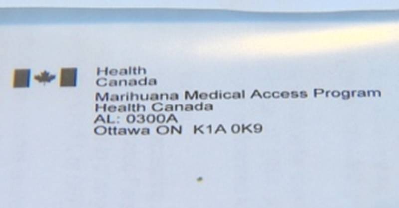Health Canada marijuana return label
