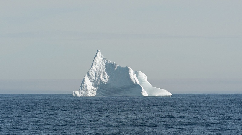 Large icebergs spotted off the coast of Labrador from HMCS Fredericton on her way back to the home port of Halifax, NS from OP Nanook. (DND)