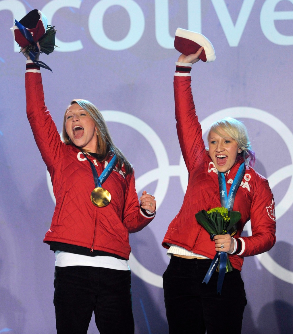Kaillie Humphries and Heather Moyse 