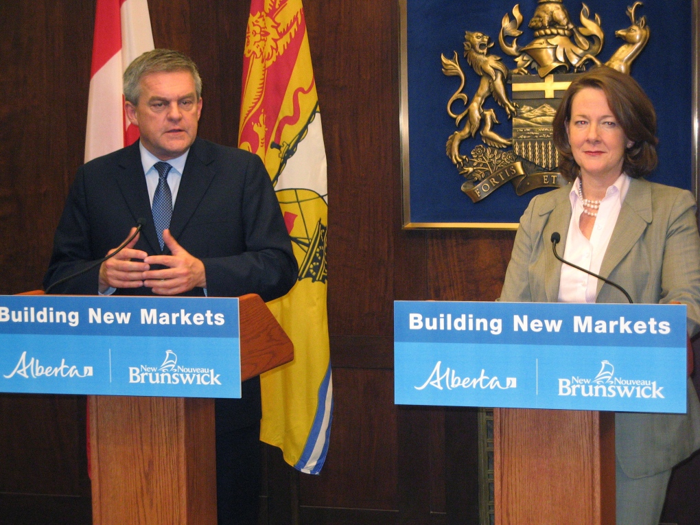 New Brunswick Premier David Alward and Alberta Pre