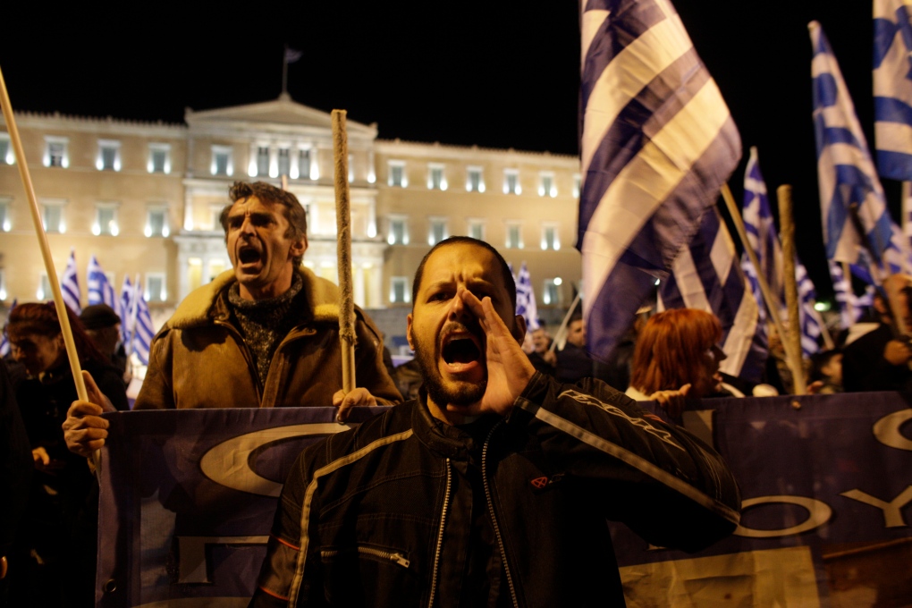 Golden Dawn protesters