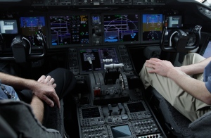 Jet plane cockpit