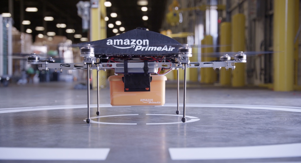 Amazon drones to deliver parcels