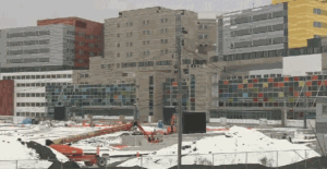 The superhospital project is slated to open its doors in 18 months.