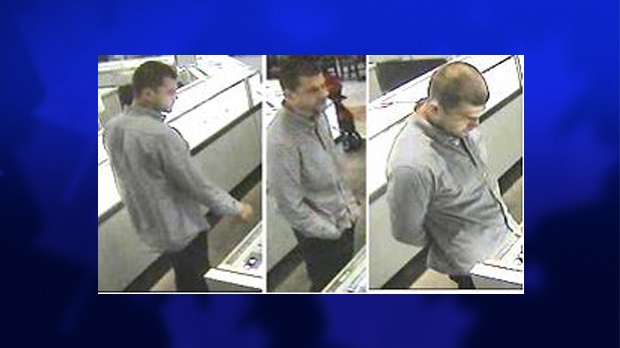 Suspected jewlery store thief in London