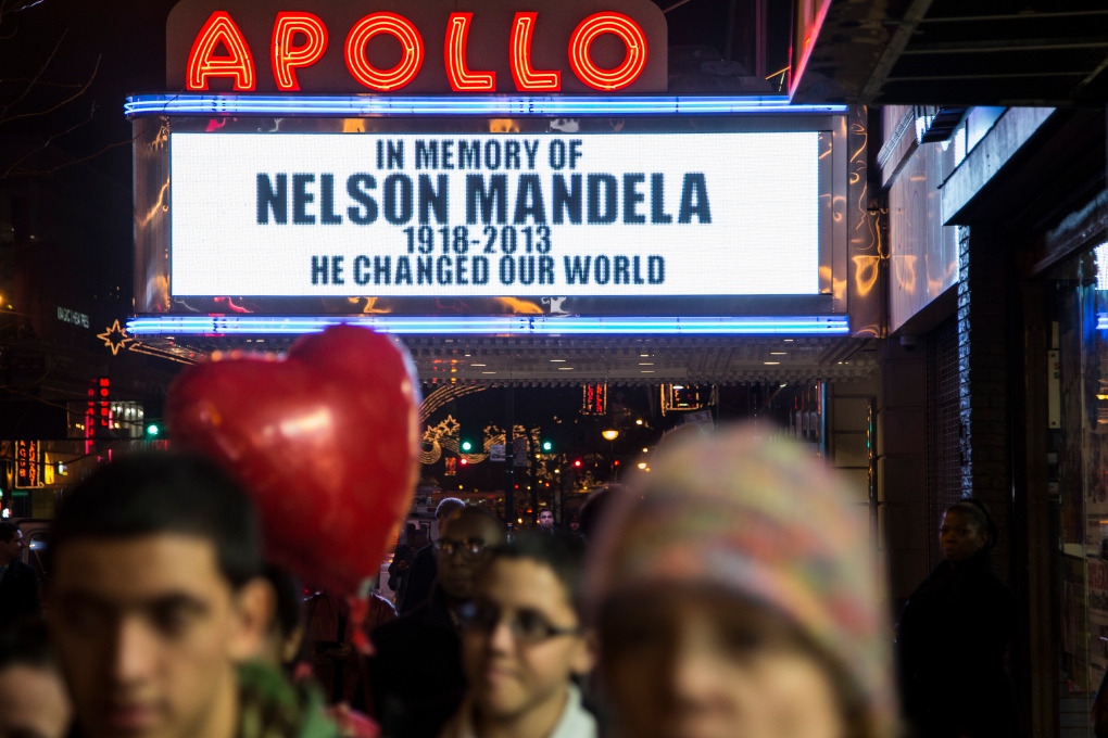 Apollo Theatre features Mandela