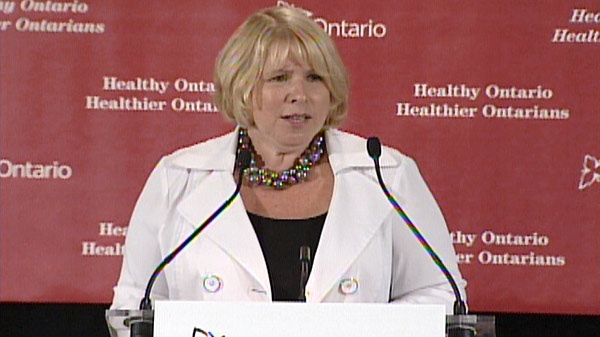 Ontario Health and Long-Term Care Minister Deb Matthews speaks at Cambridge Memorial Hospital on Thursday, July 28, 2011.
